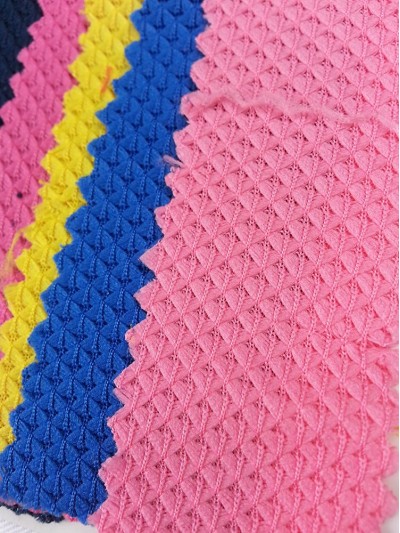 HK  KNSR  No.1-174滌綸鑽石提花吸濕排汗運動布 側面照